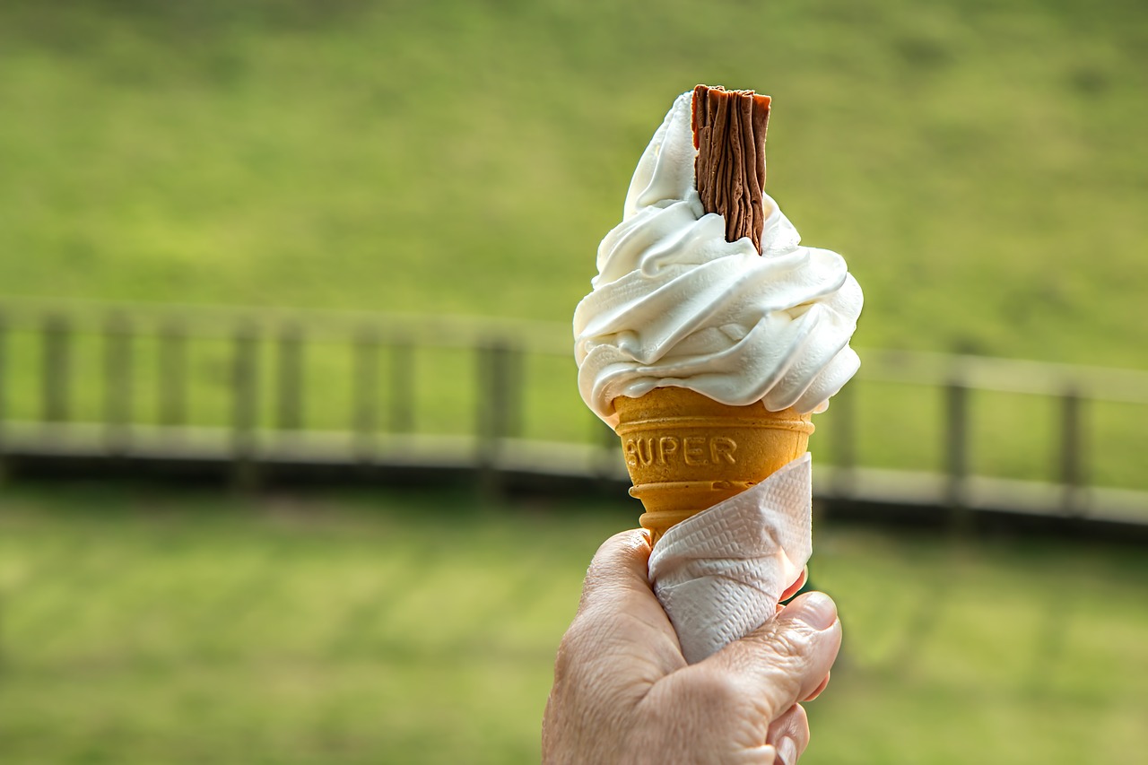 ice cream cone melting hot free photo