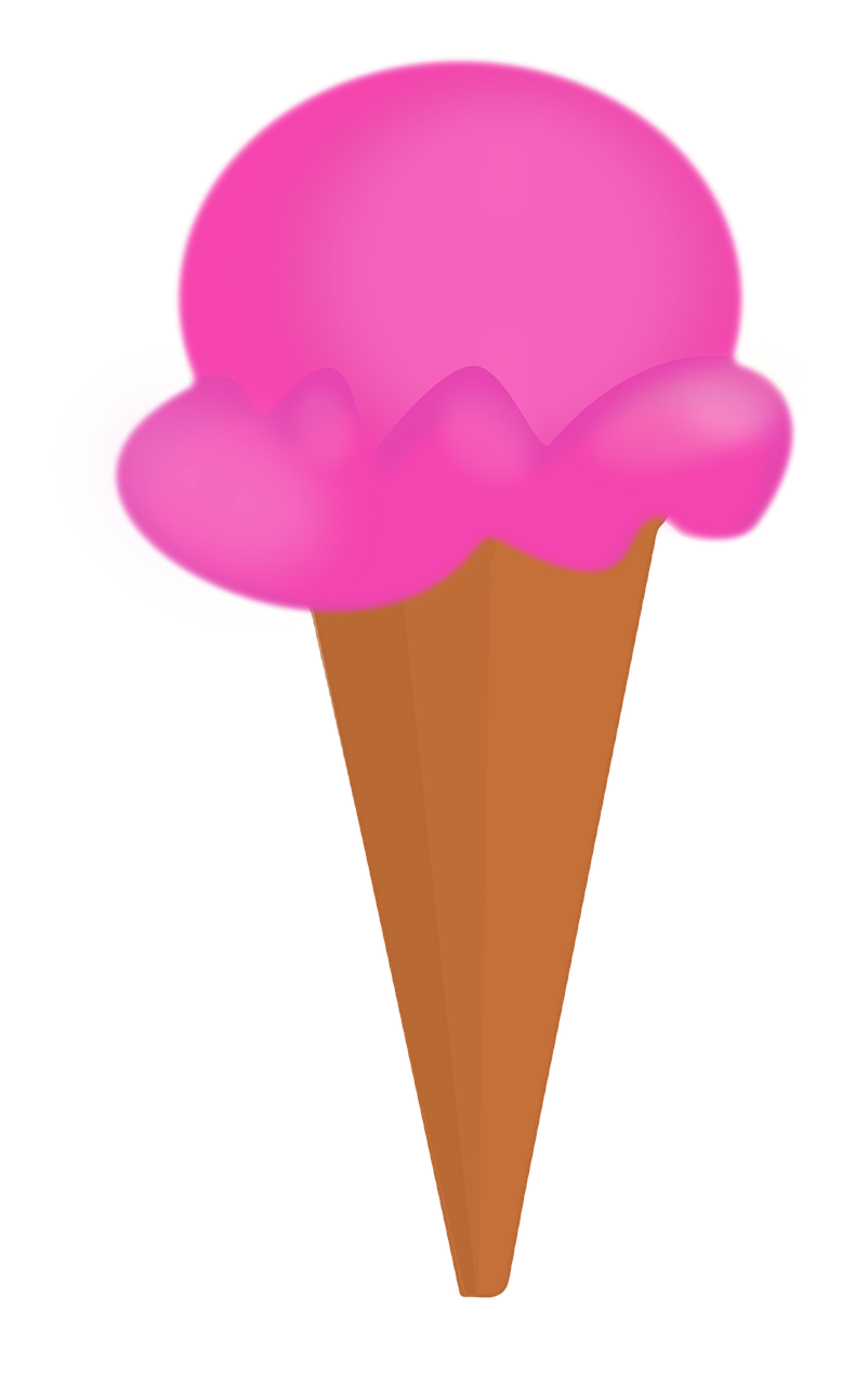 ice cream cone ice cream strawberry free photo
