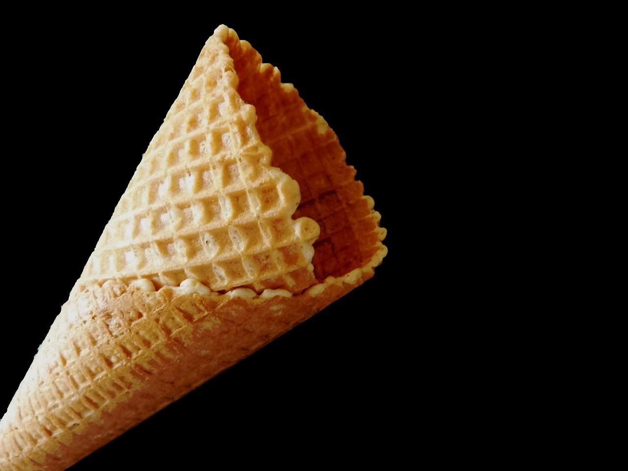 ice cream cone waffle ice free photo