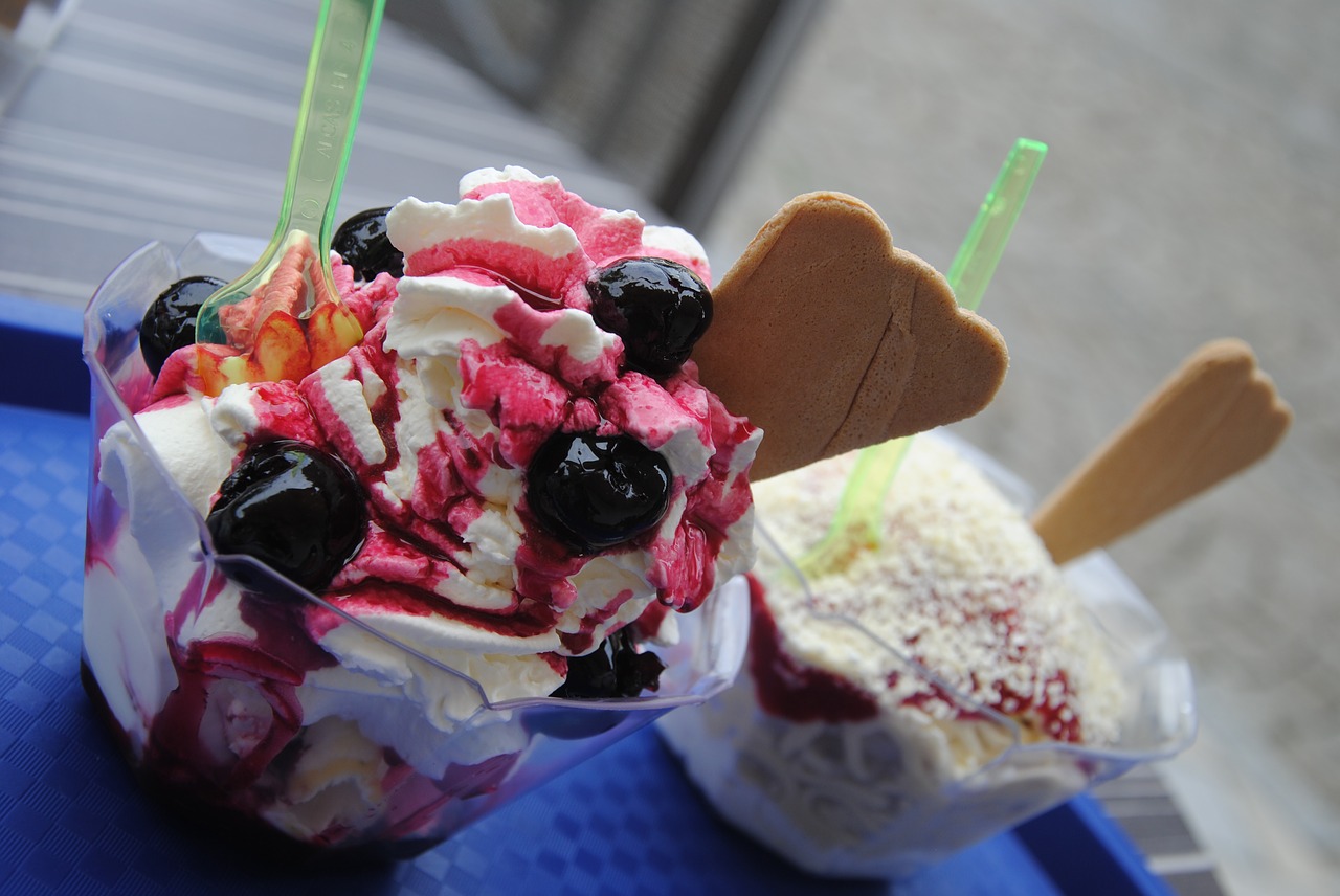 ice cream sundae ice summer free photo