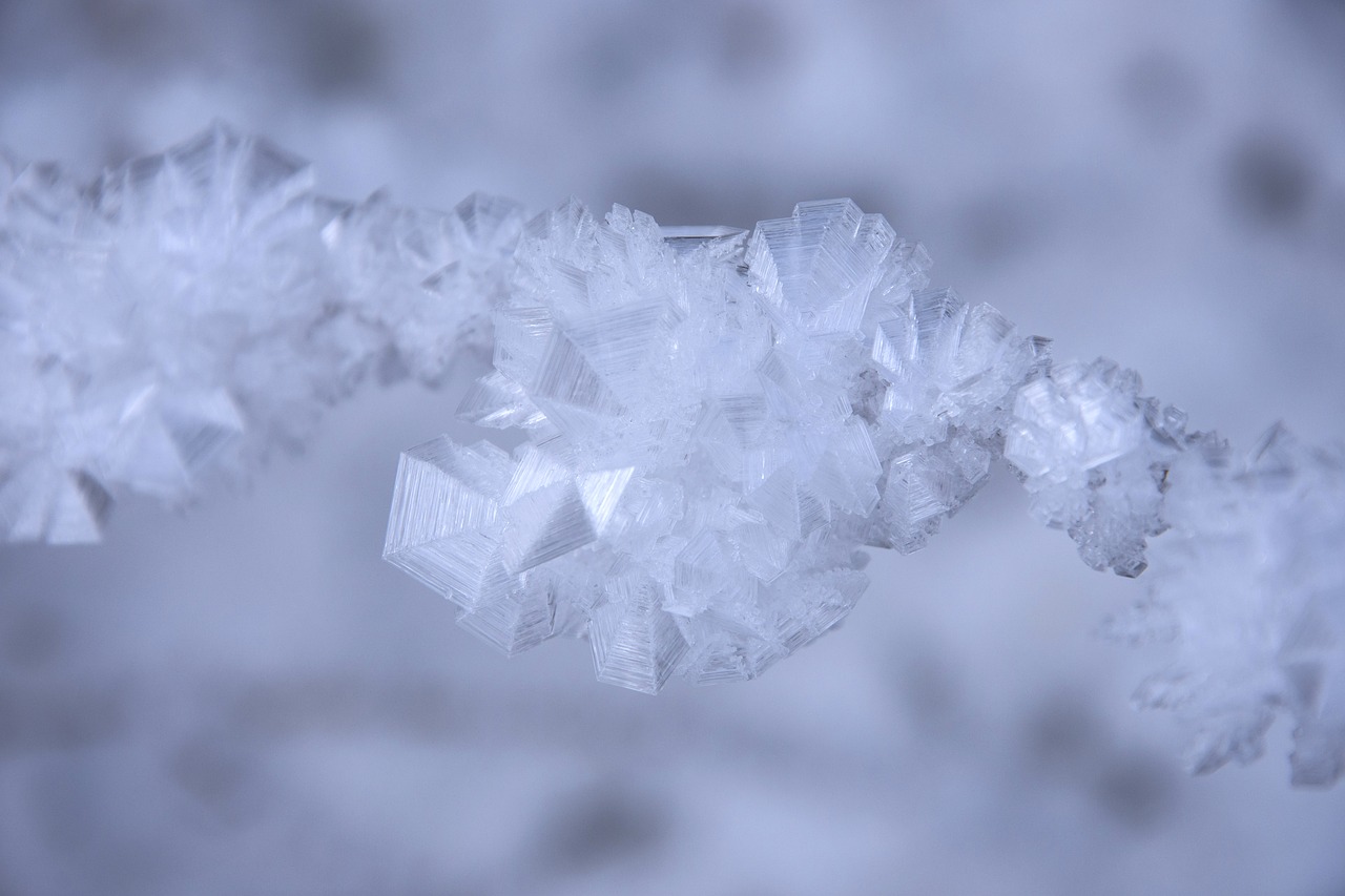 ice crystal ice frozen free photo
