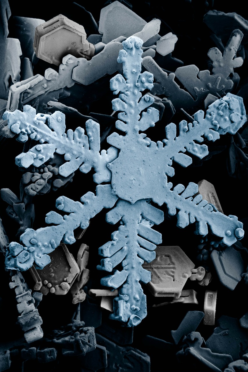 ice crystal crystals snow free photo