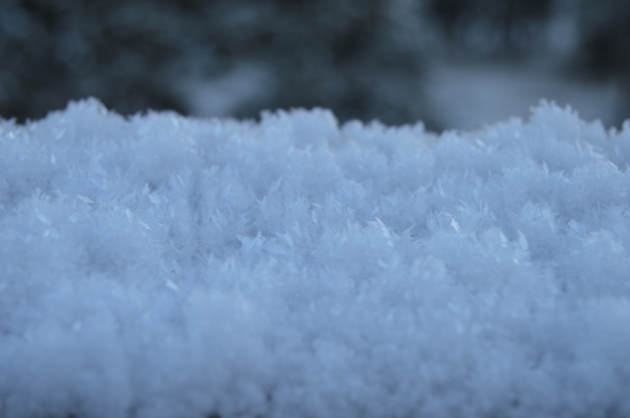 ice crystals snow frost free photo