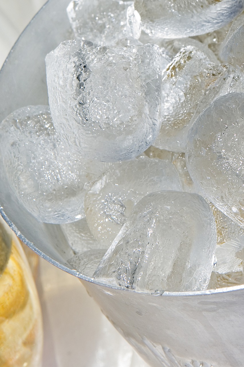 ice cubes cold cool free photo