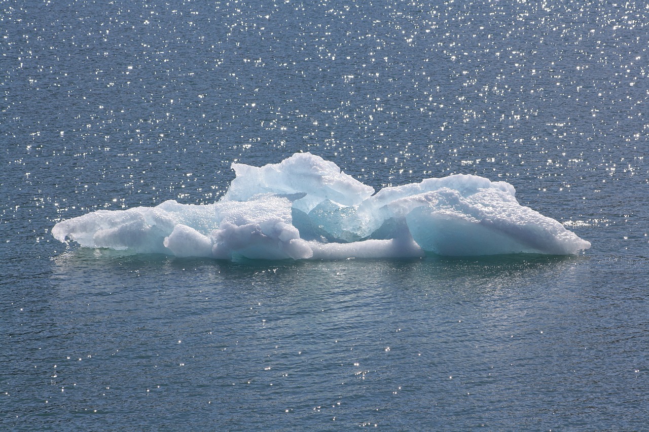 ice floe sea arctic free photo