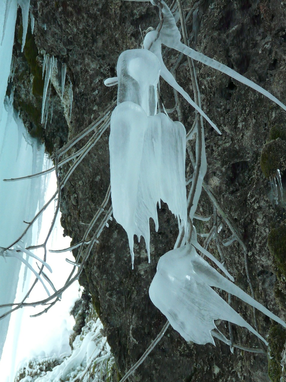 ice formations icicle cave free photo