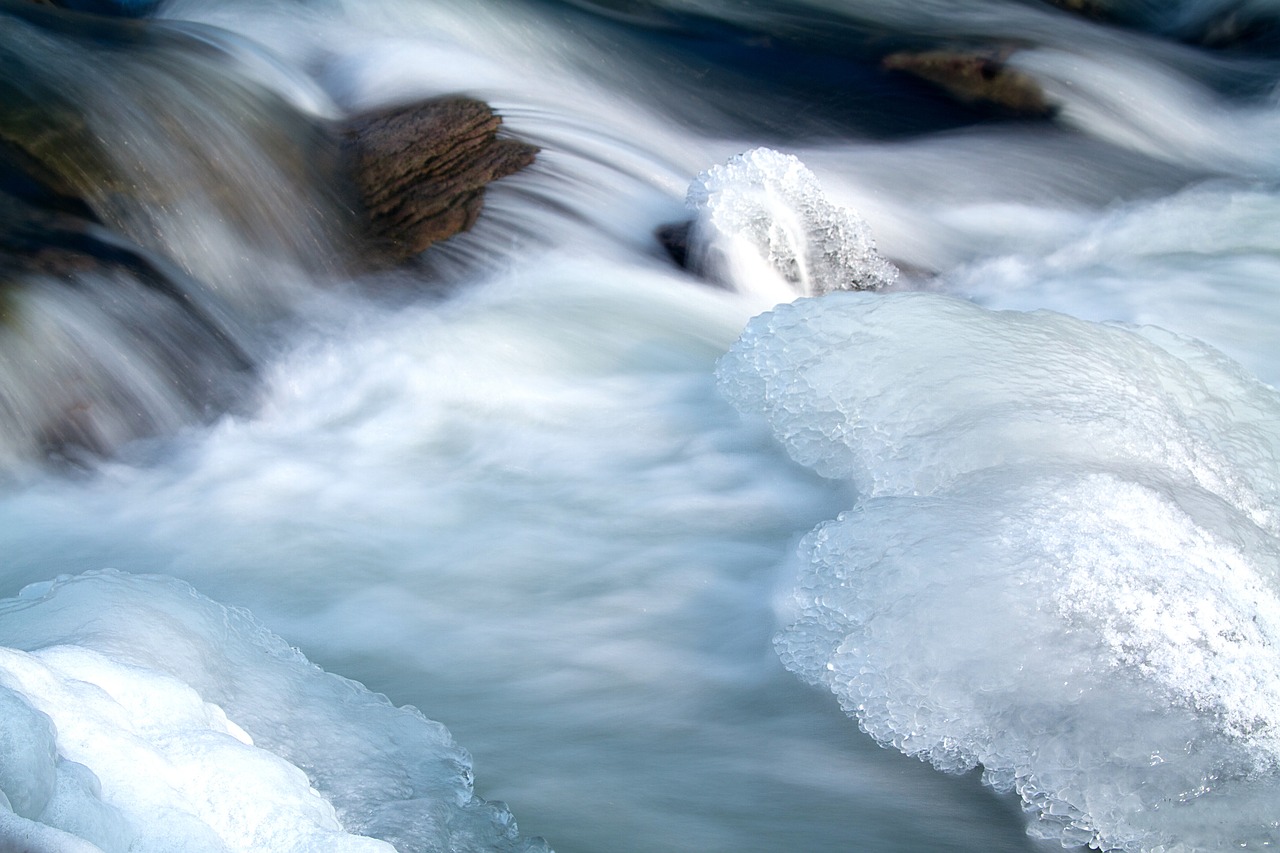 ice on the saale frozen river winter free photo