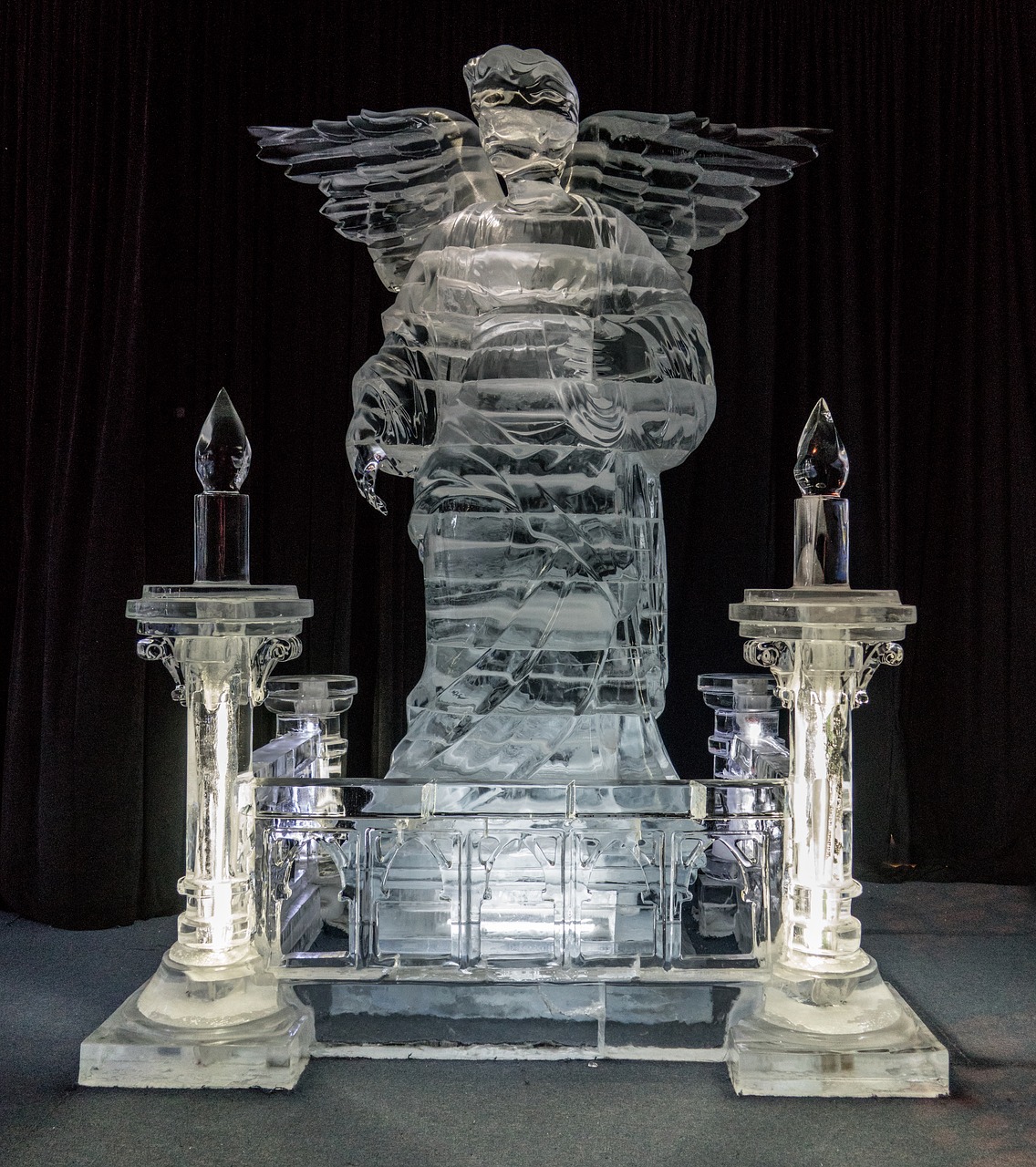ice sculptures gaylord palms exhibit free photo
