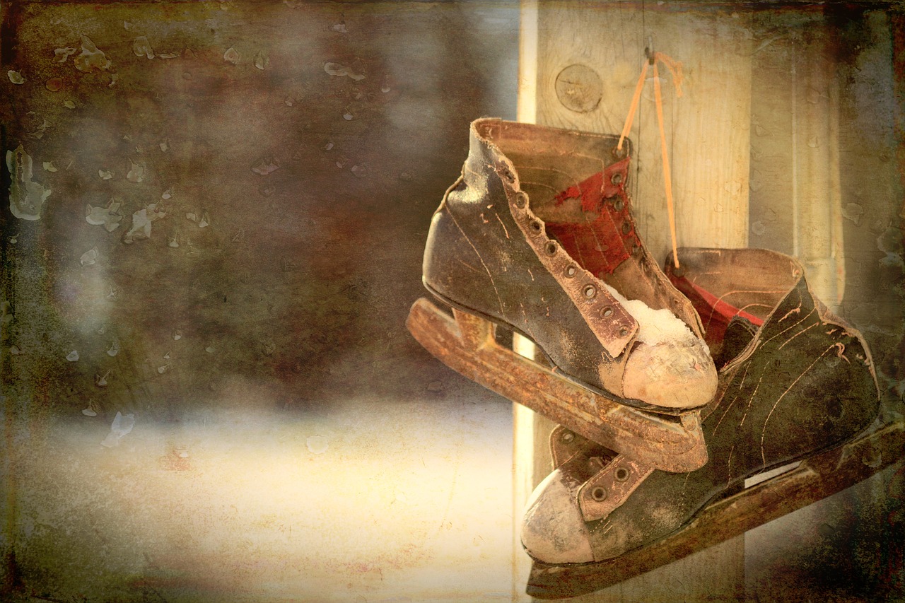 ice skates skates vintage free photo