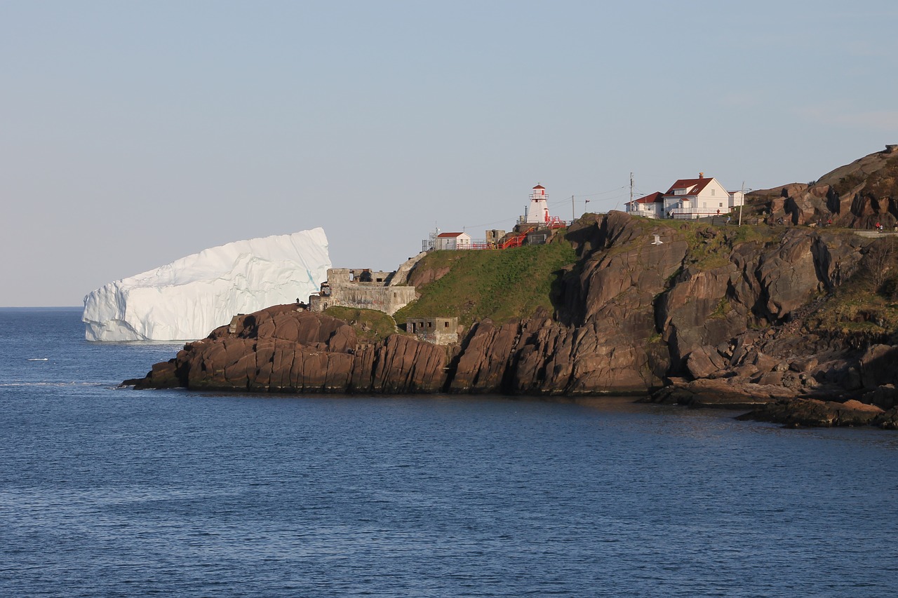 iceberg lighthouse st john's free photo