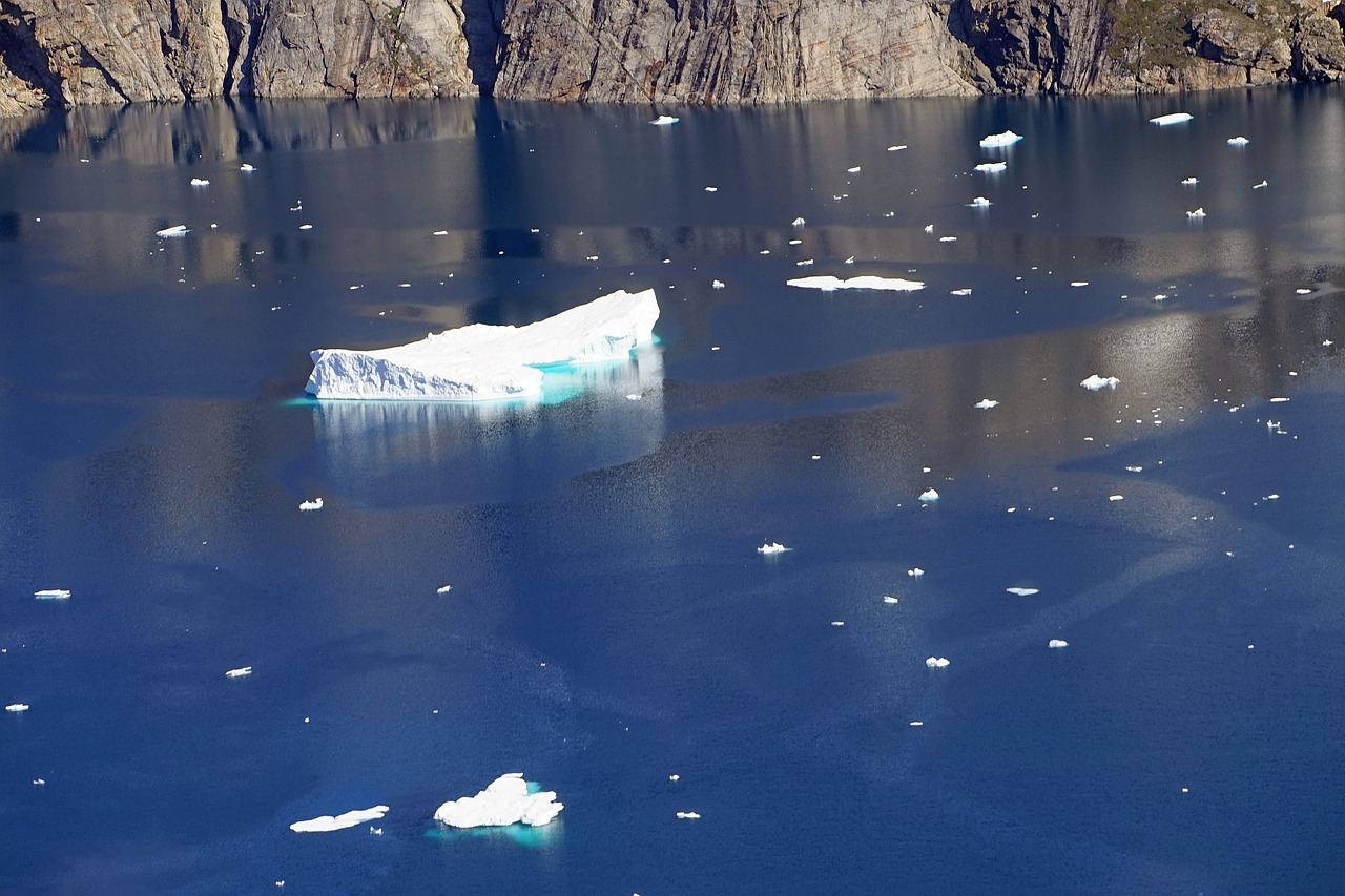 iceberg sea blue free photo
