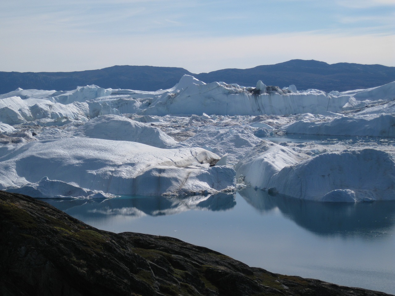 icebergs jakobshavn greenland free photo