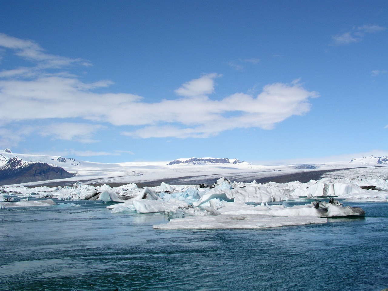 iceland glacier ice floes free photo