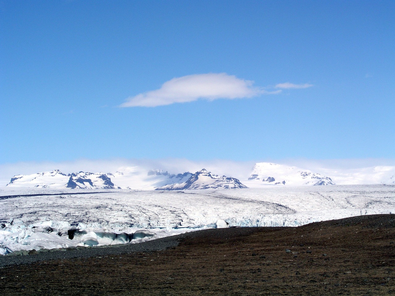 iceland glacier volcanic landscape free photo