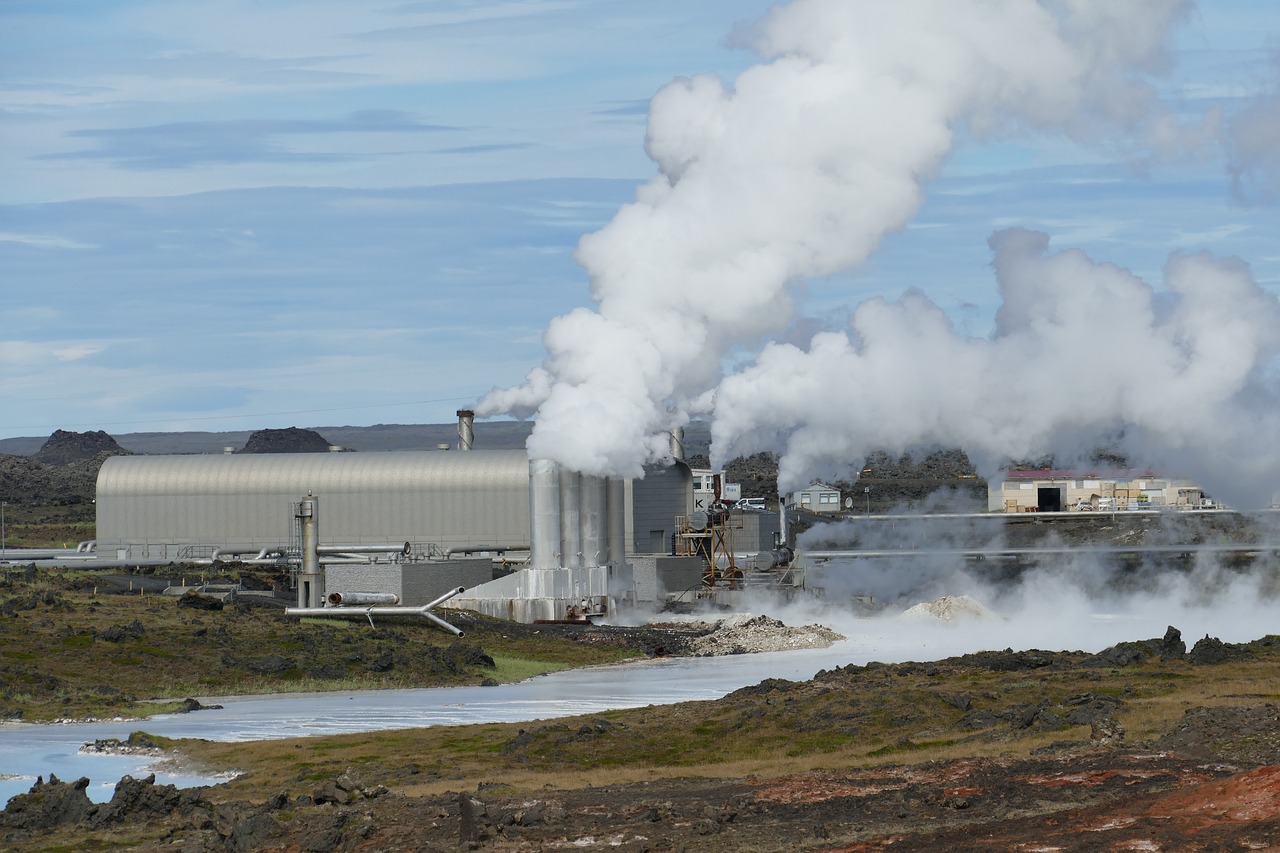 iceland power plant geothermal energy free photo