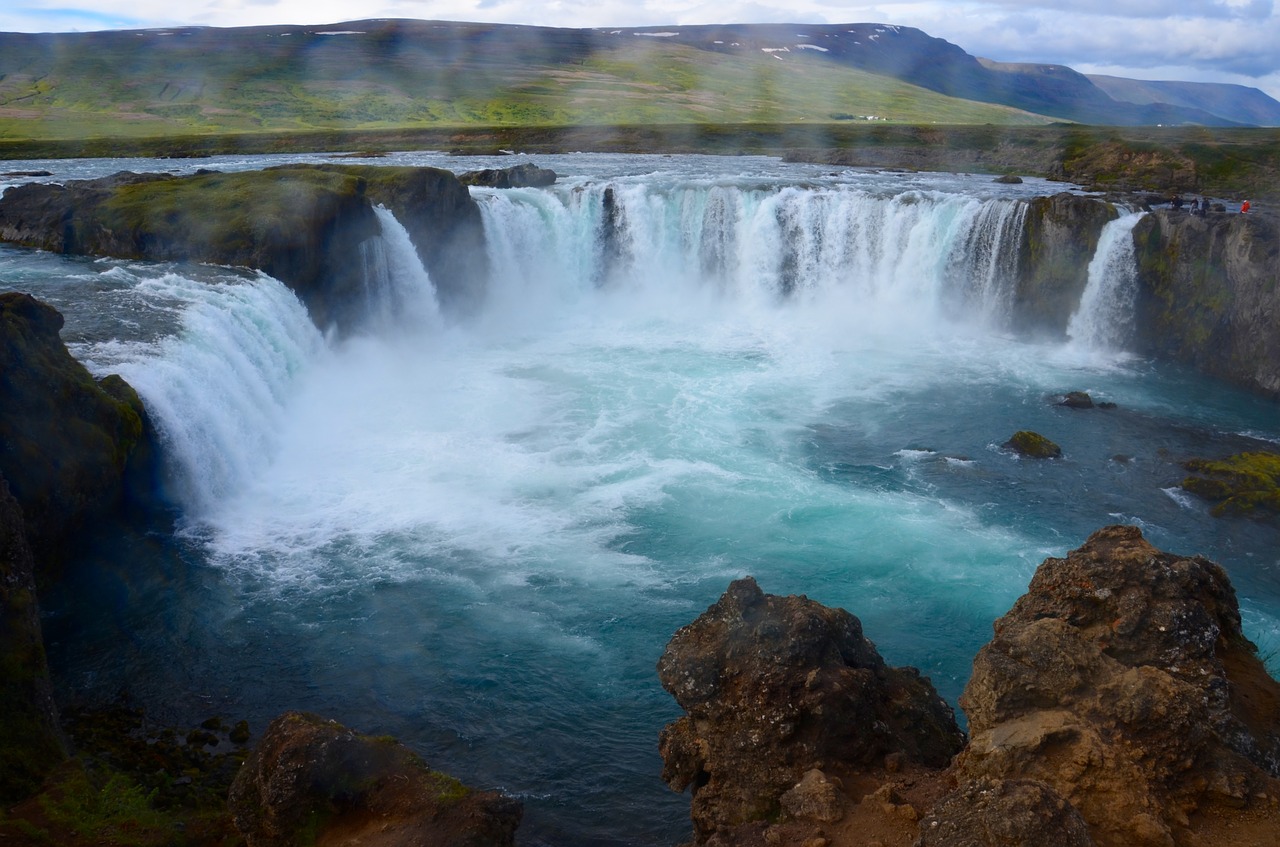 iceland waterfall landscape free photo