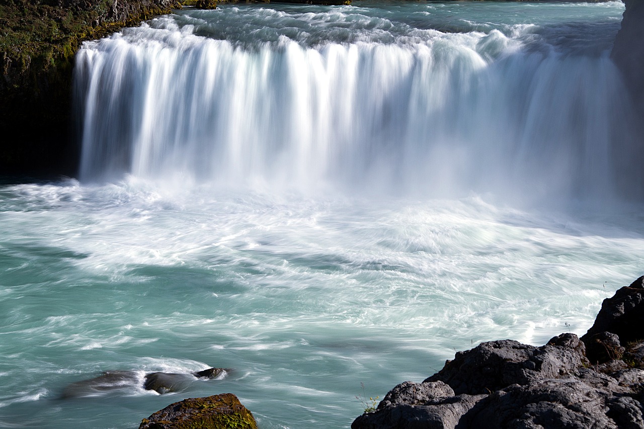 iceland volcanoes waterfall free photo