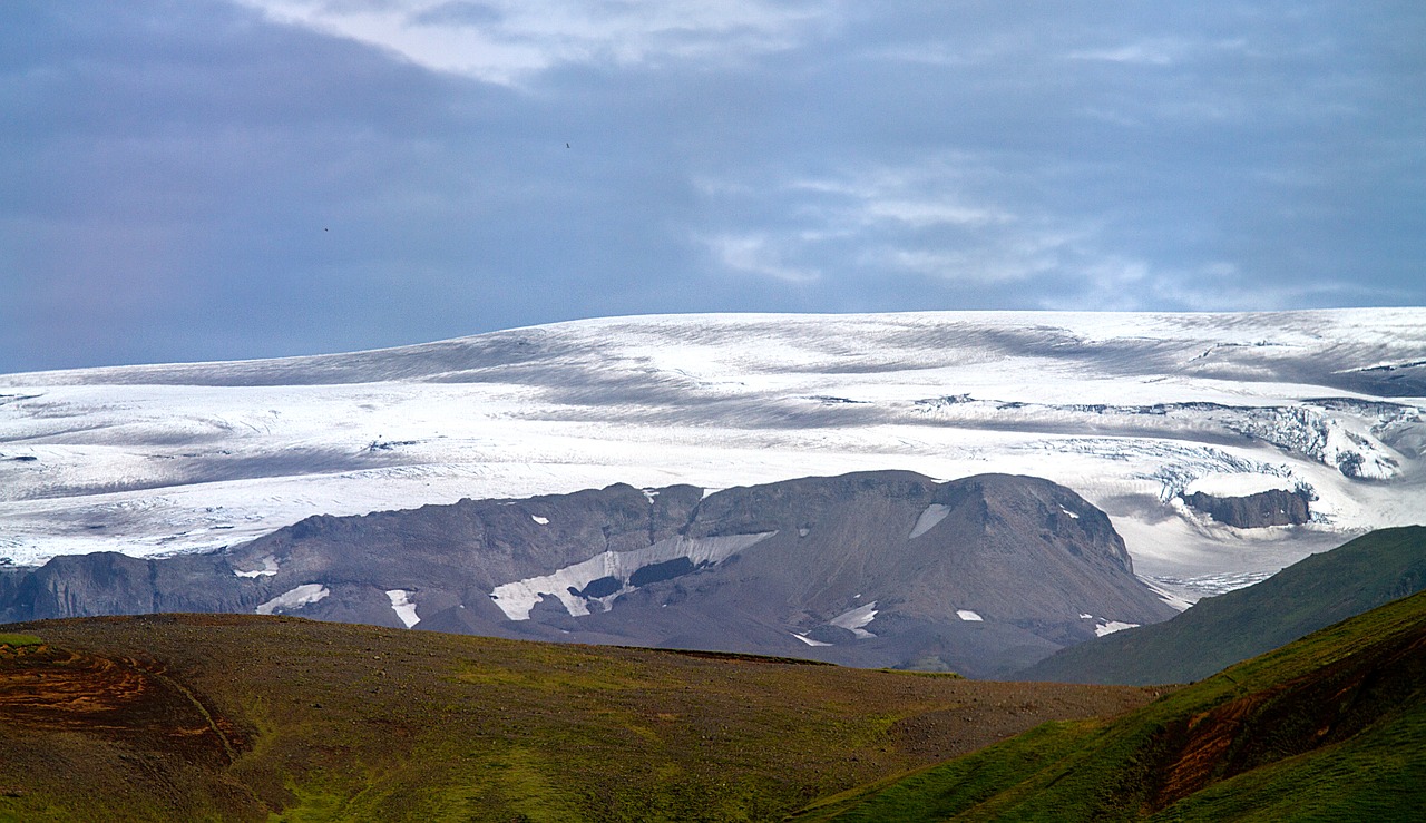 iceland volcanoes waterfall free photo