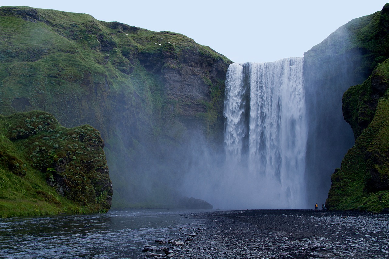 iceland volcanoes waterfall free photo