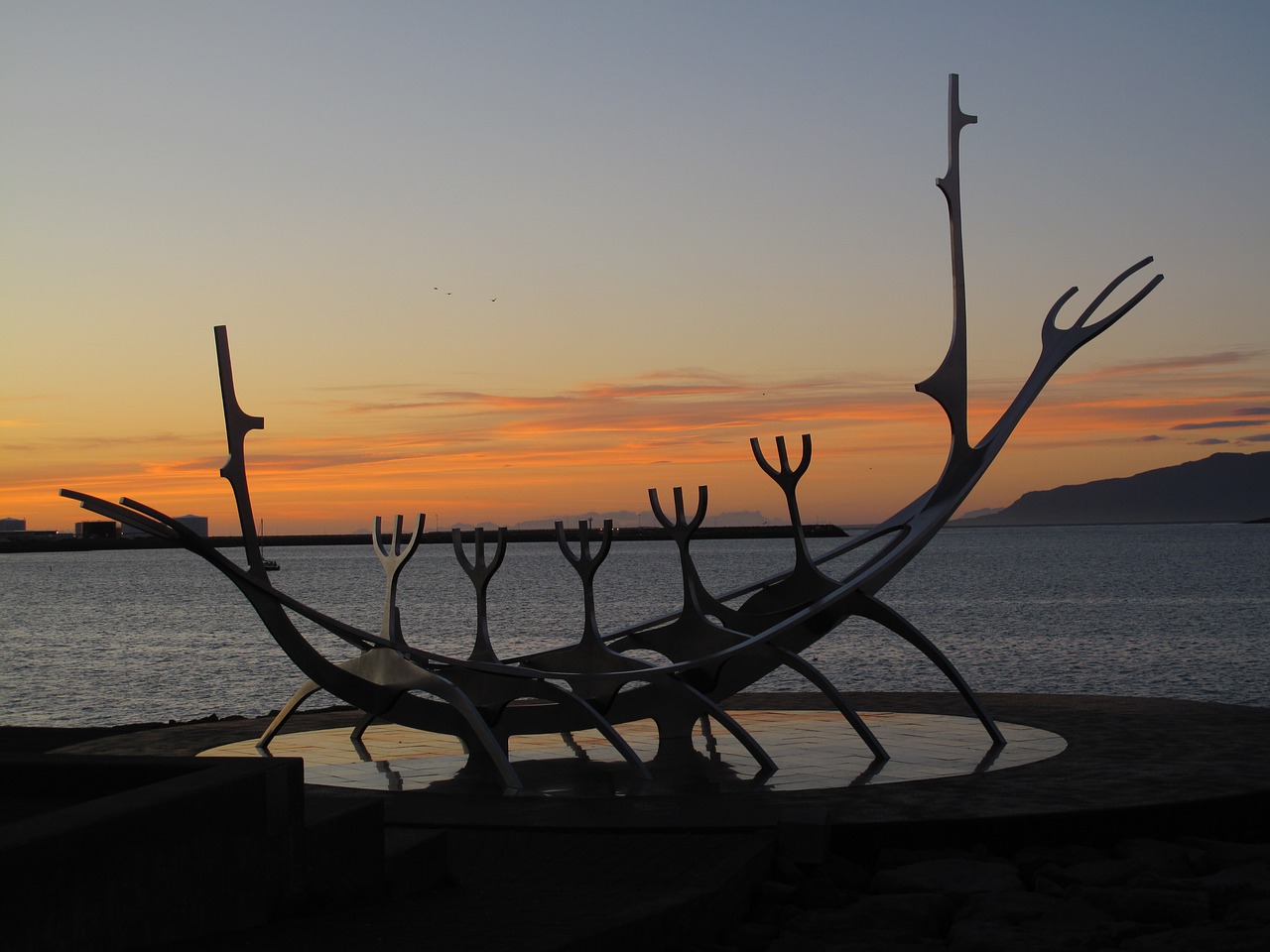 iceland reykjavik viking boat free photo