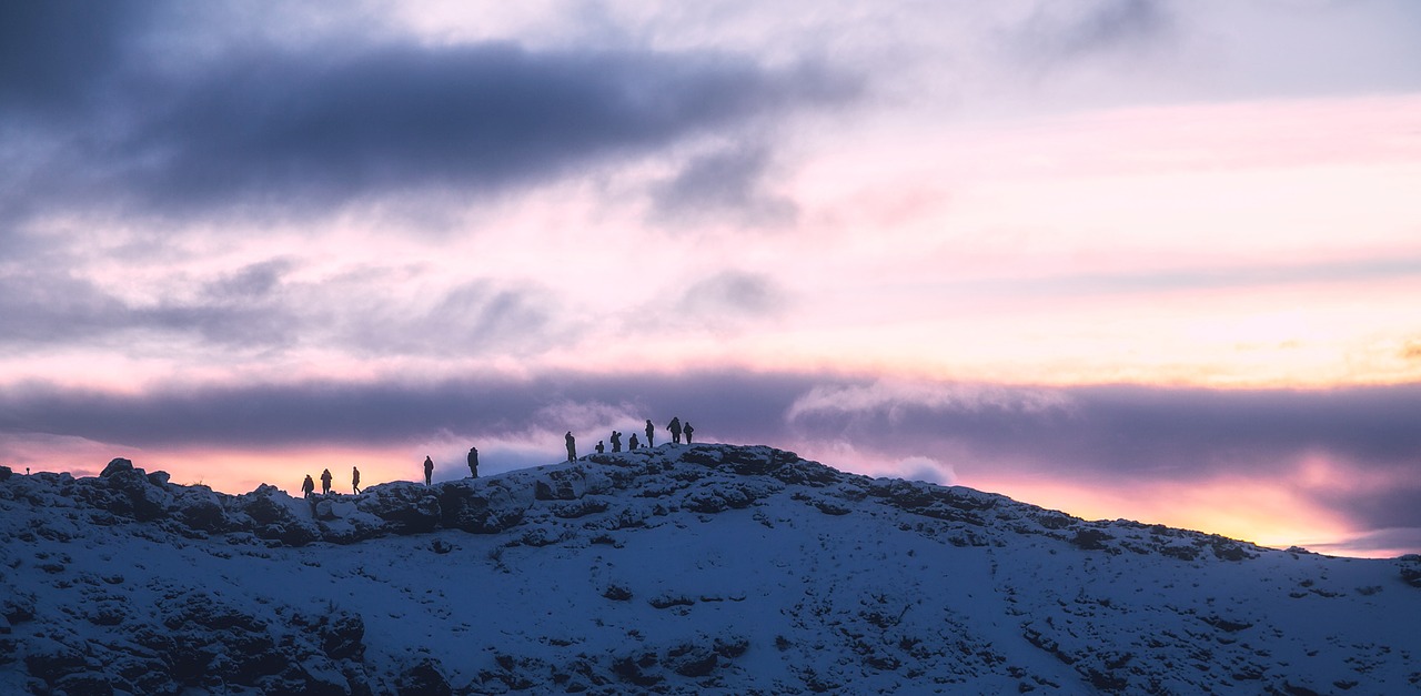 iceland sunset dusk free photo