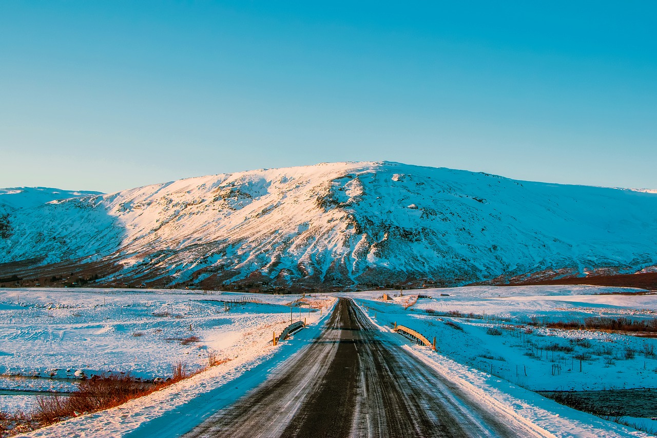 iceland road highway free photo