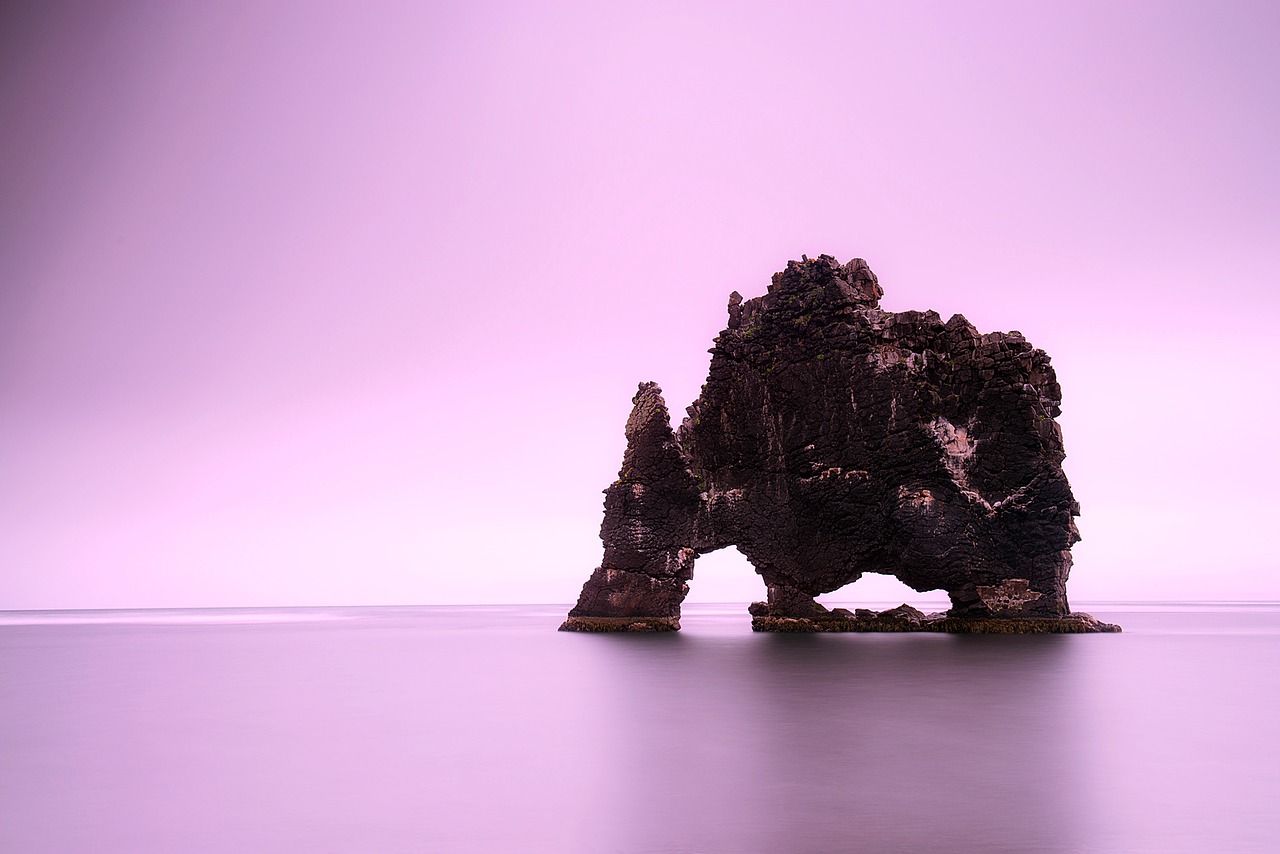 iceland rock formation free photo