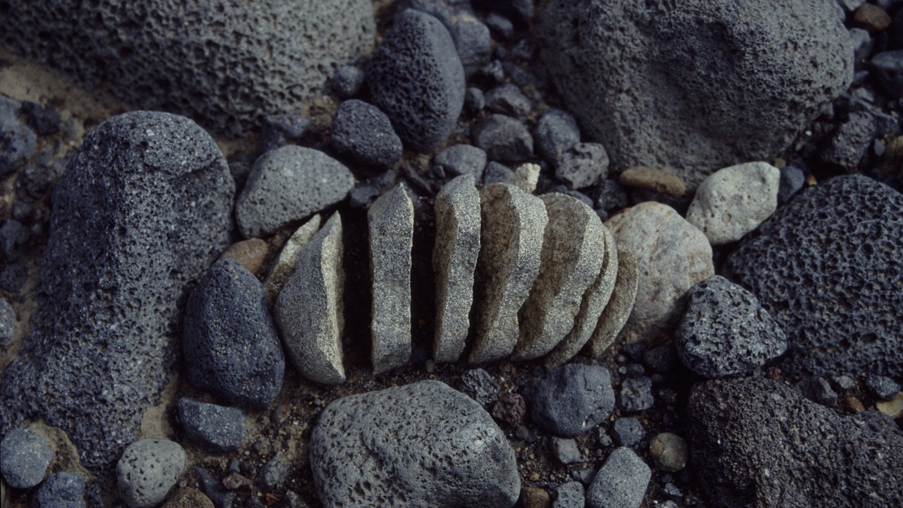 iceland stones rock free photo