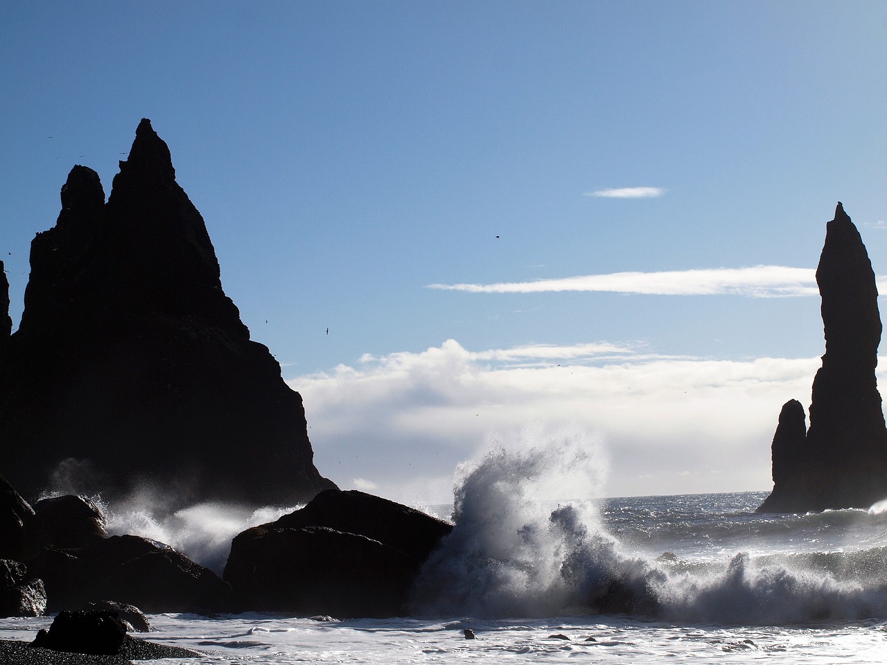 iceland sea wave free photo