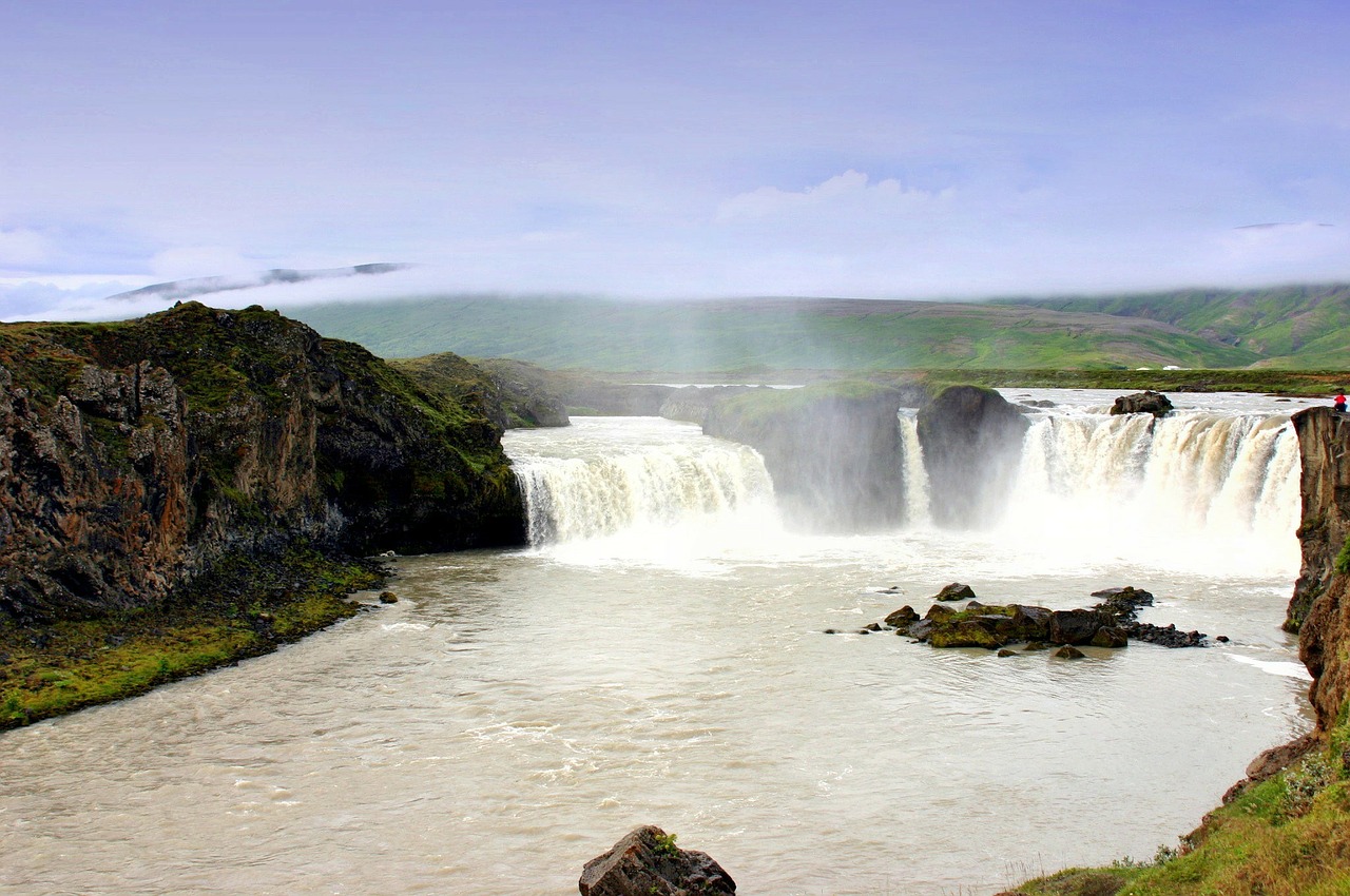 iceland waterfall river free photo