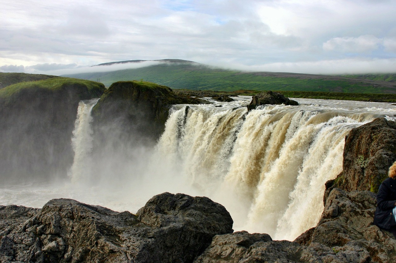 iceland waterfall landscape free photo