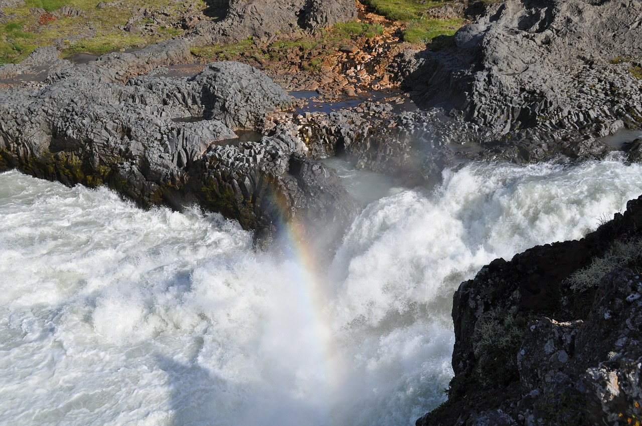 iceland godafoss waterfall free photo