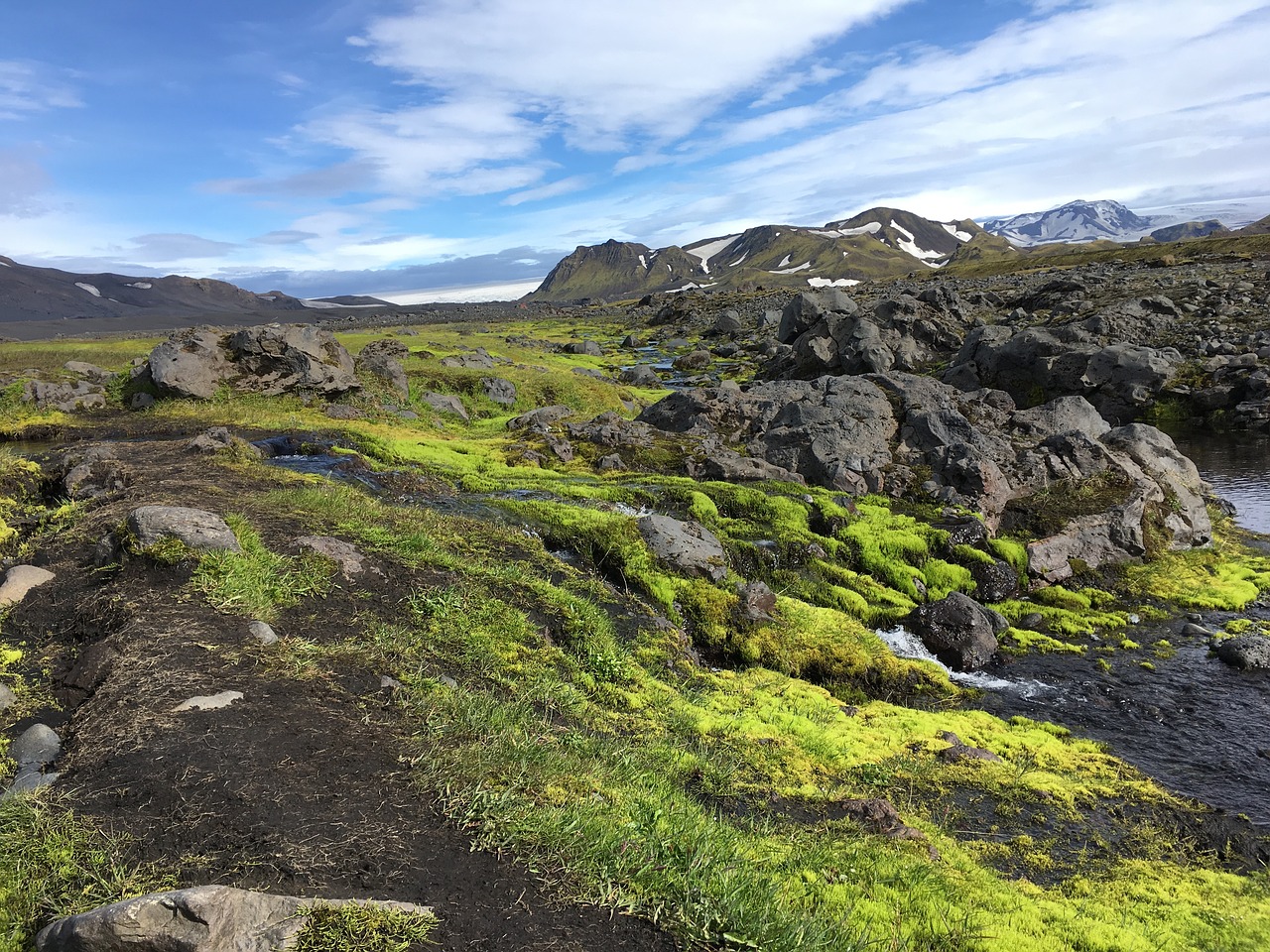 iceland rocks mountains free photo