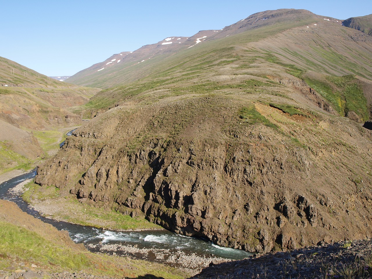 iceland riverbed river free photo