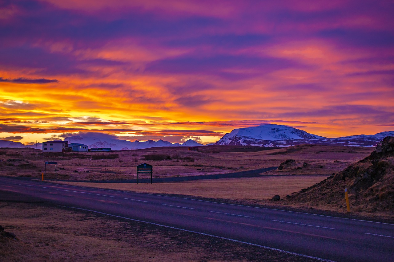 iceland  hellissandur  sunrise free photo