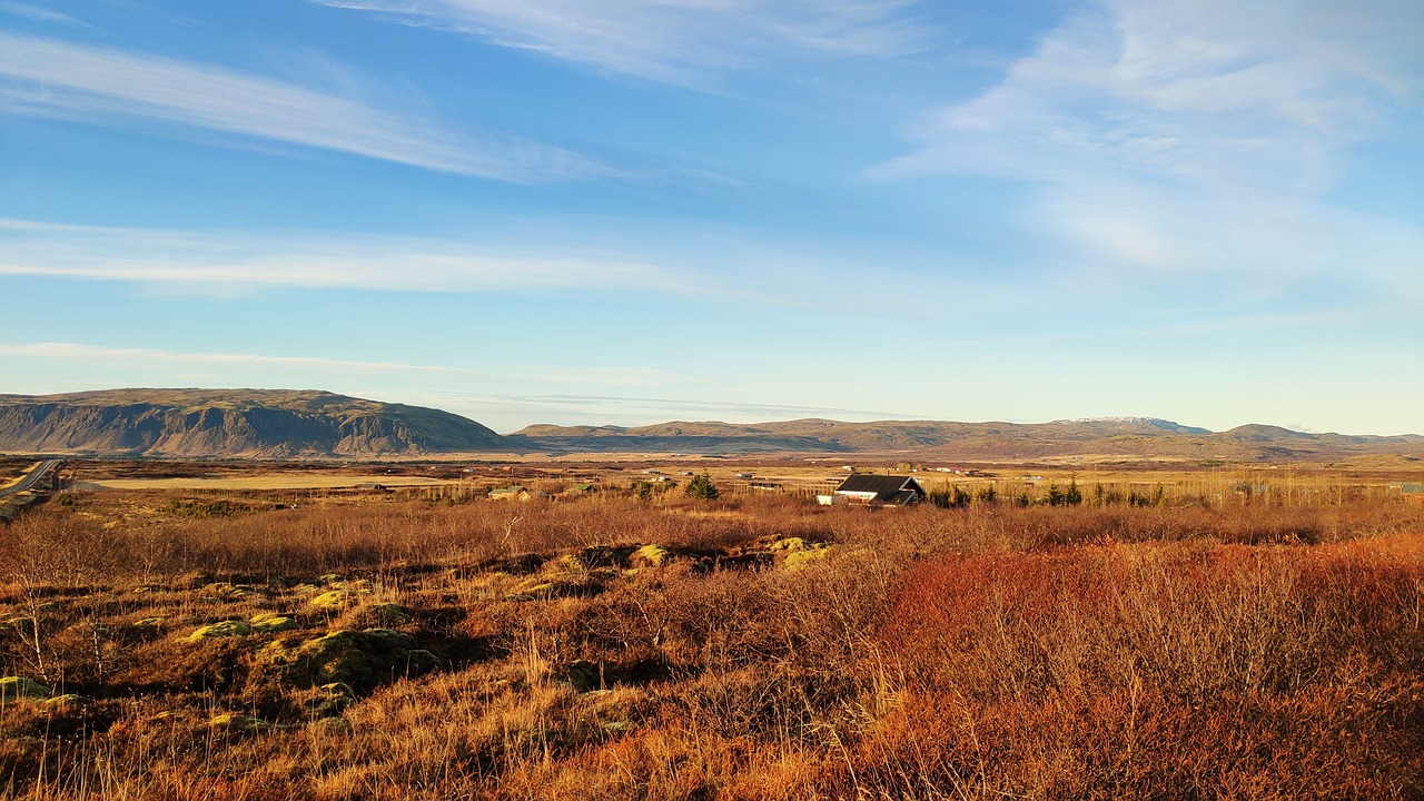 iceland  golden landscape  landscape free photo