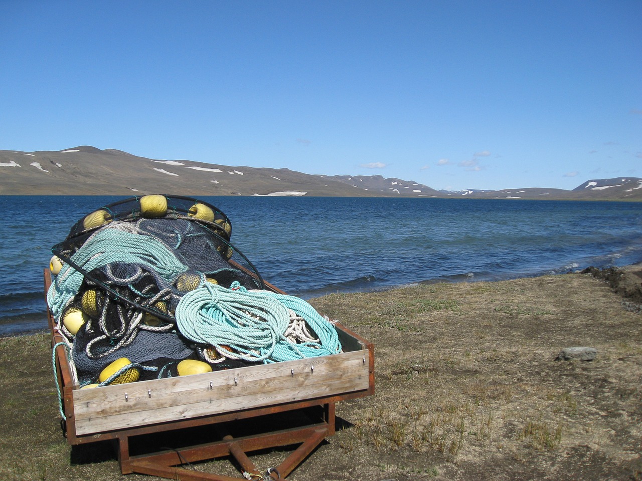 iceland lake prihynings track free photo