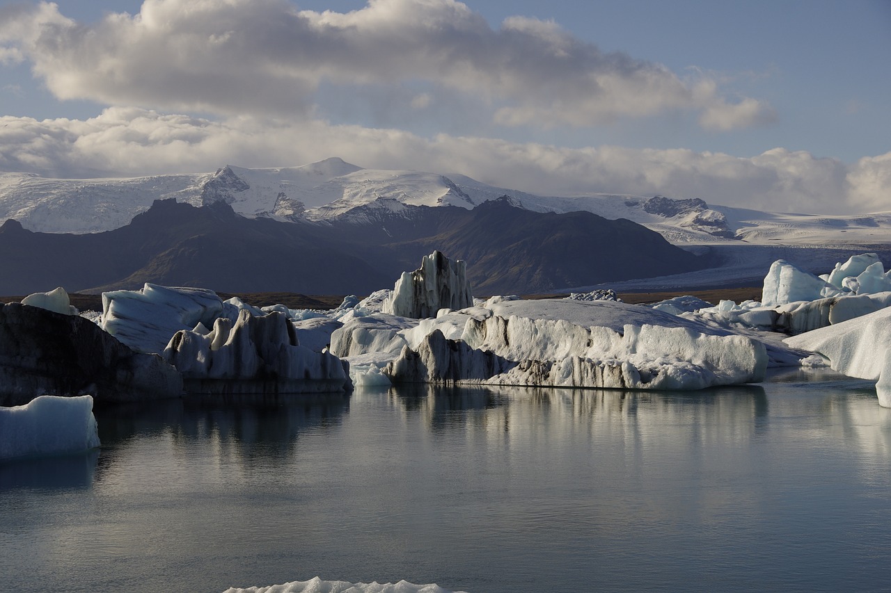 iceland water iceberg free photo