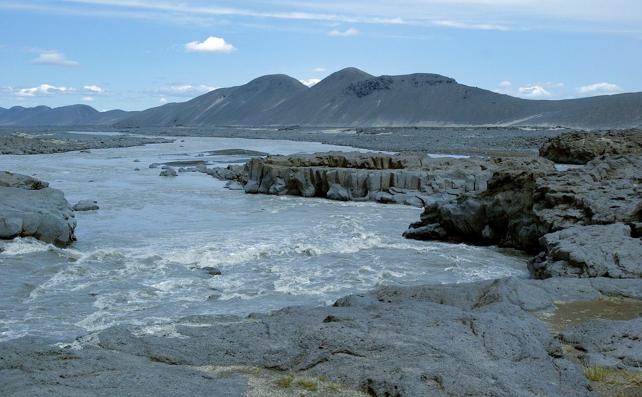 iceland torrent erosion free photo