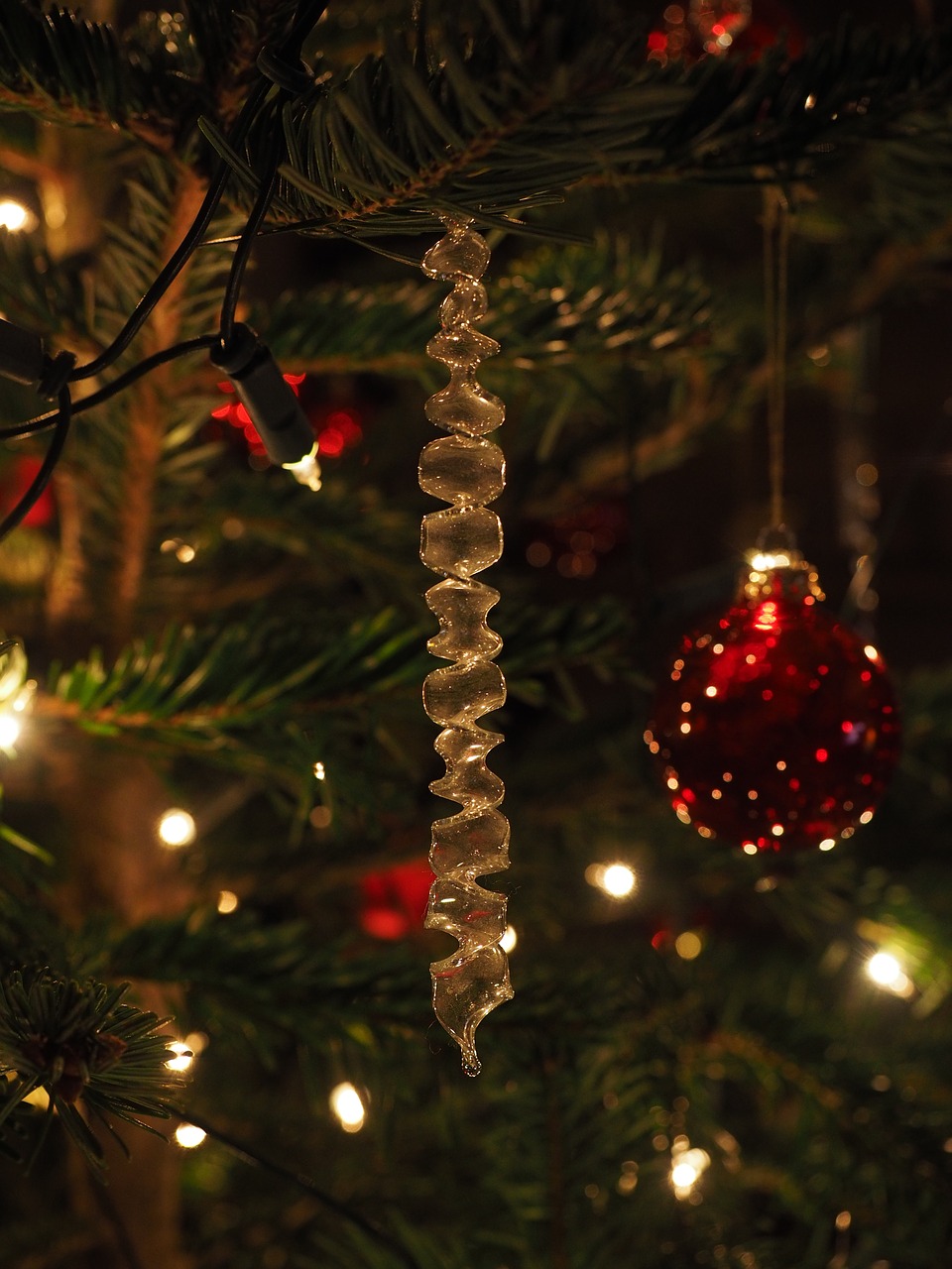 icicle glass jewellery christmas free photo