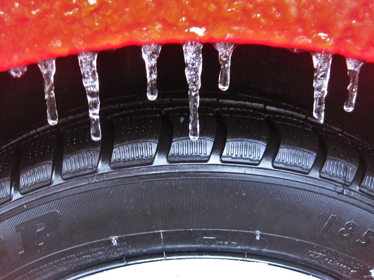 winter tires risk of freezing icicle free photo