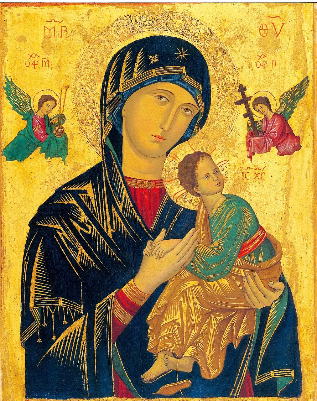 mother of perpetual help icon madonna free photo