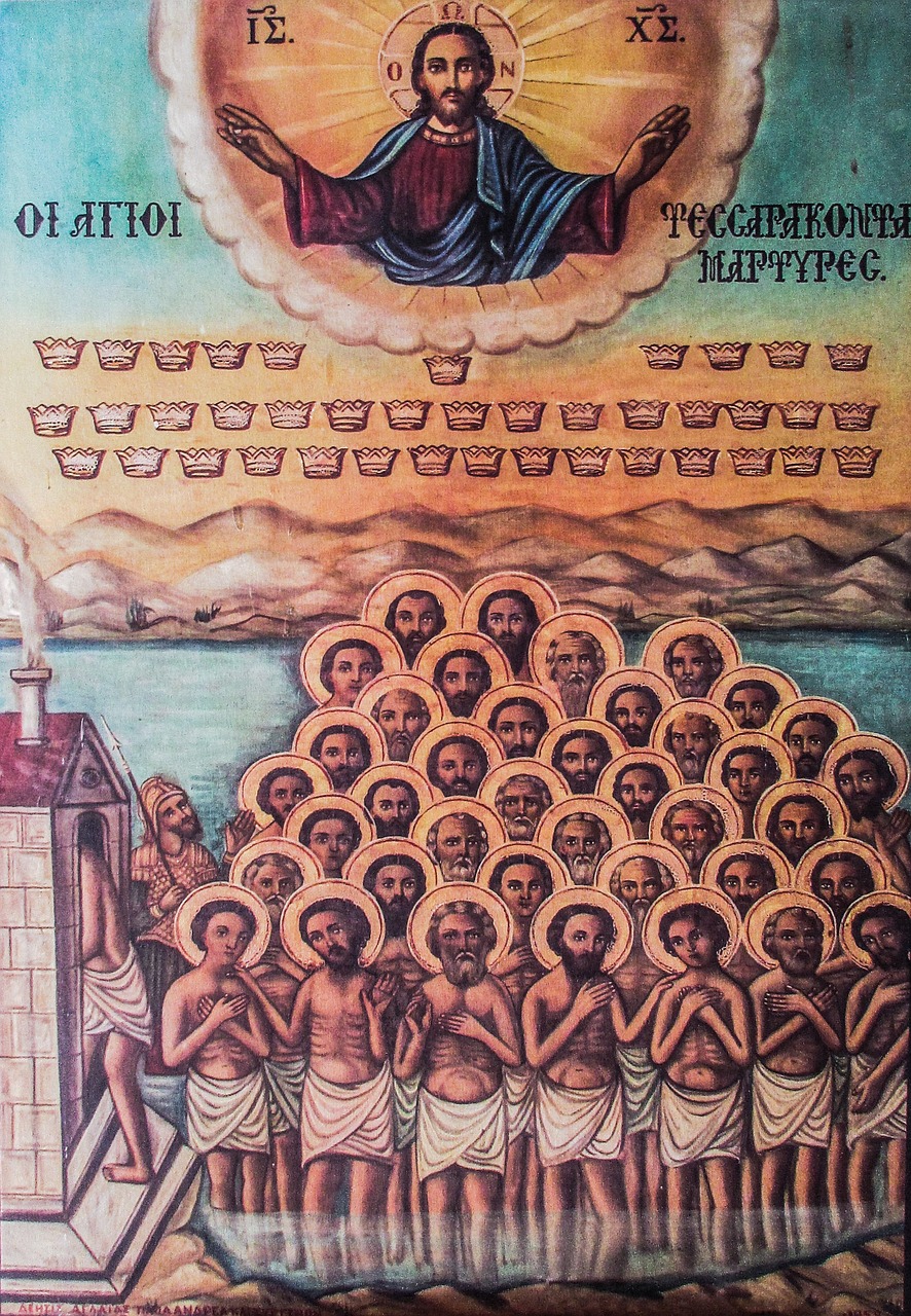 icon saint forty martyrs cyprus free photo