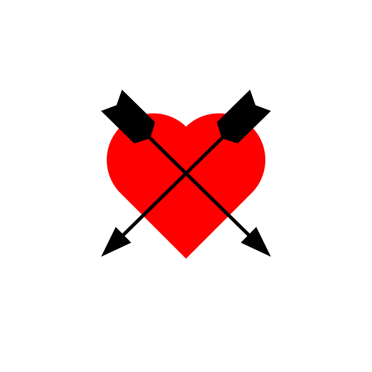 icon heart arrow free photo