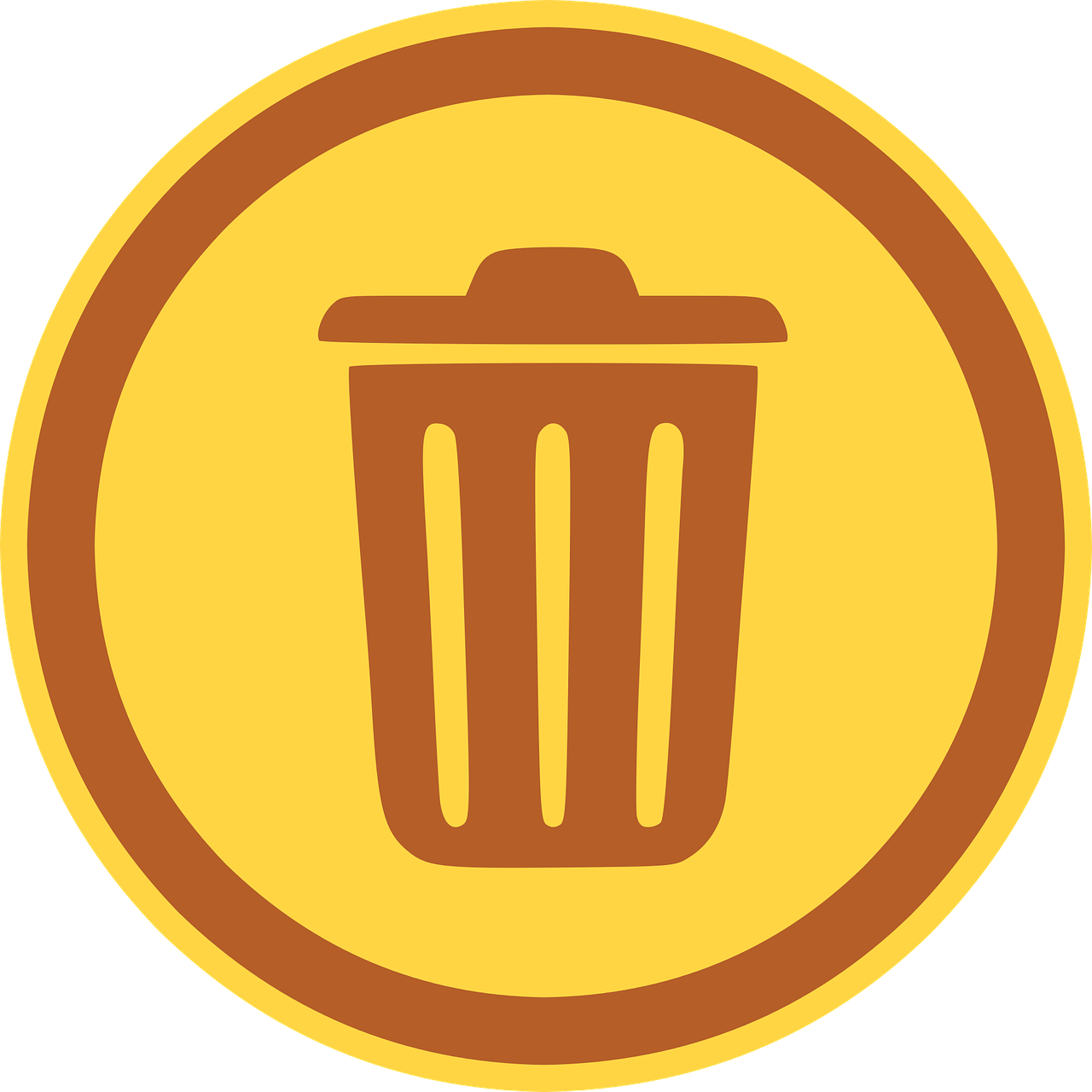 icon  trash  garbage free photo