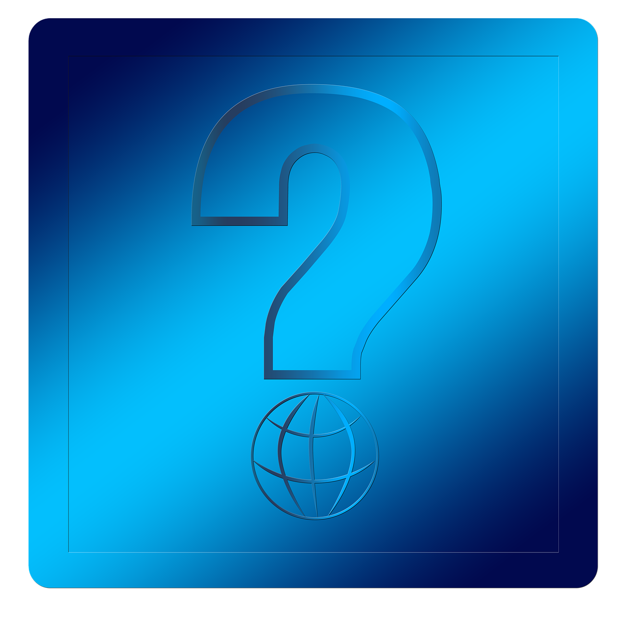 icon question mark network free photo