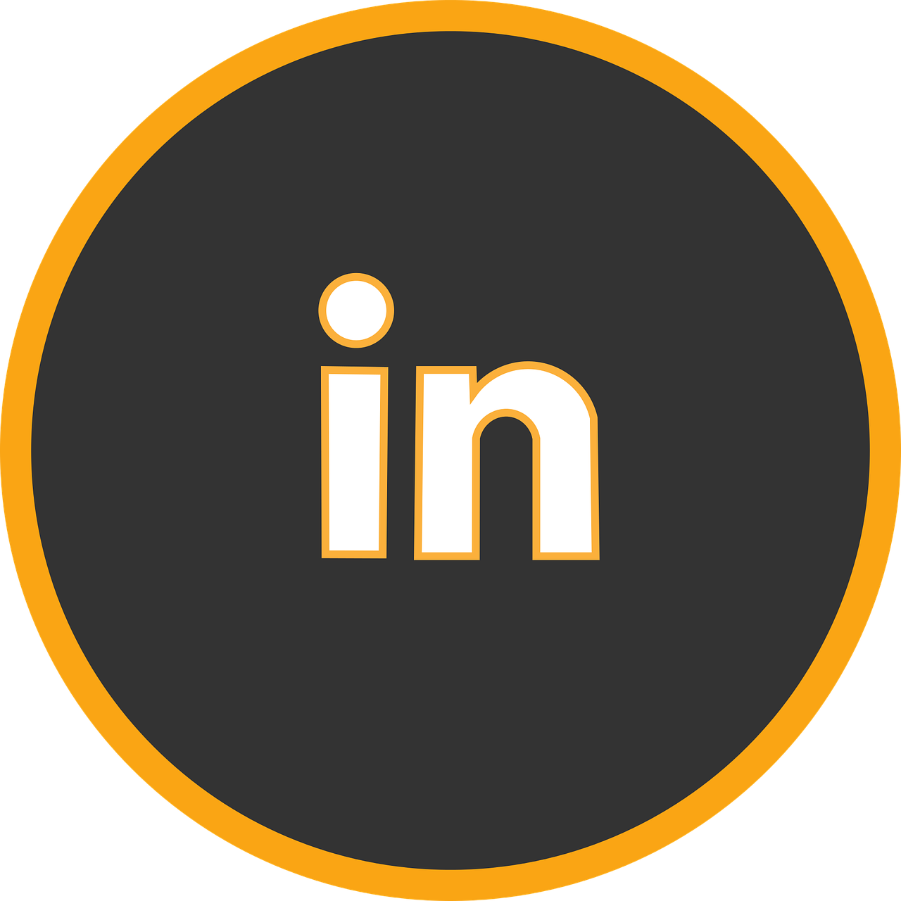 icon in linkedin social networks free photo