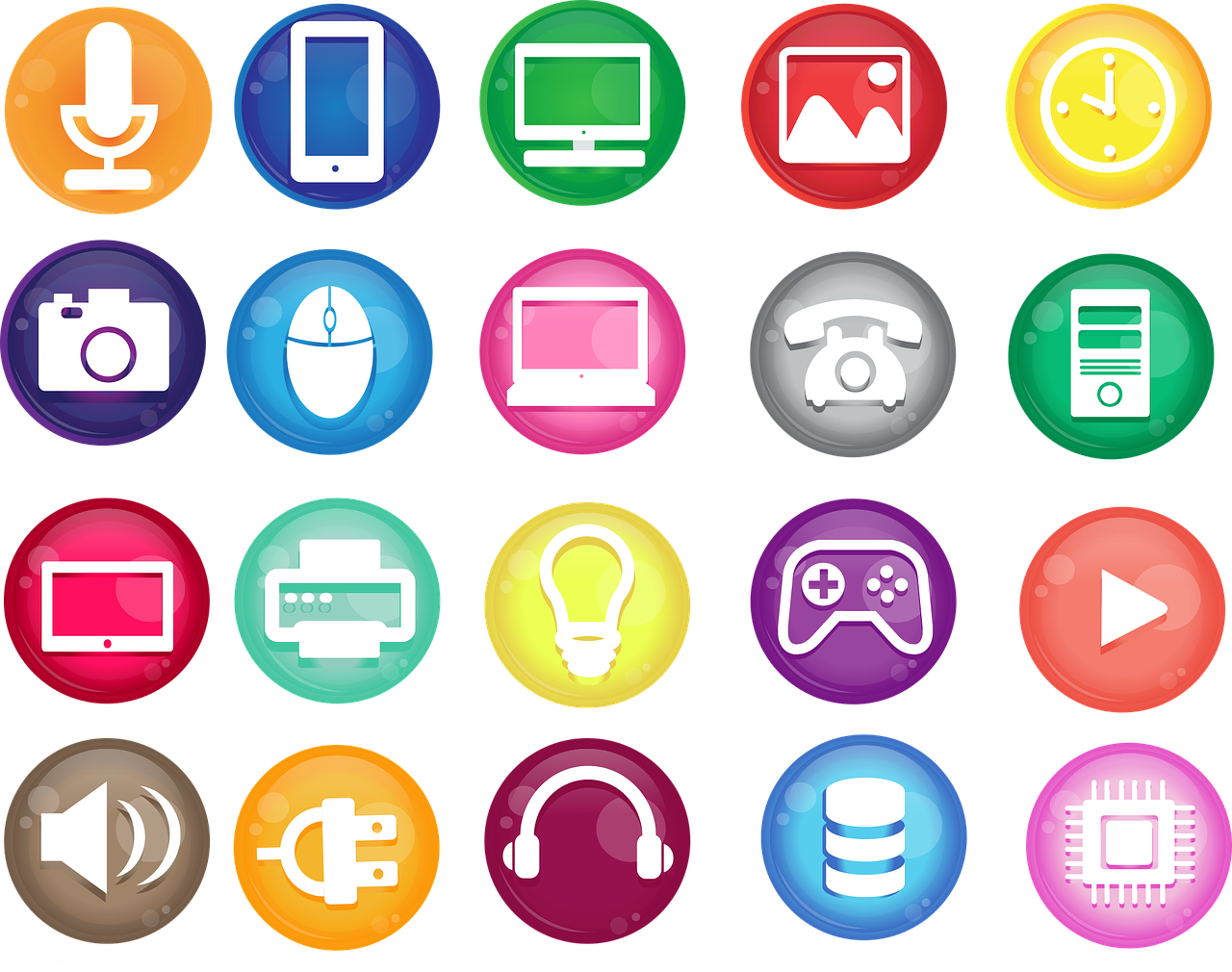 icons vector technology free photo