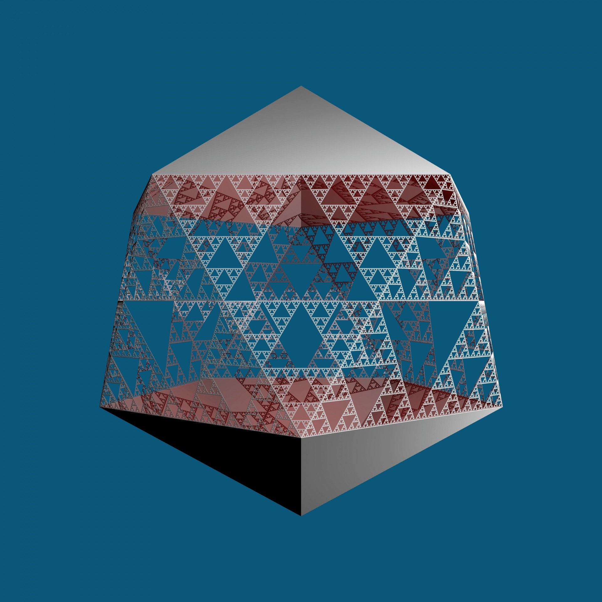 3d fractal icosahedron free photo