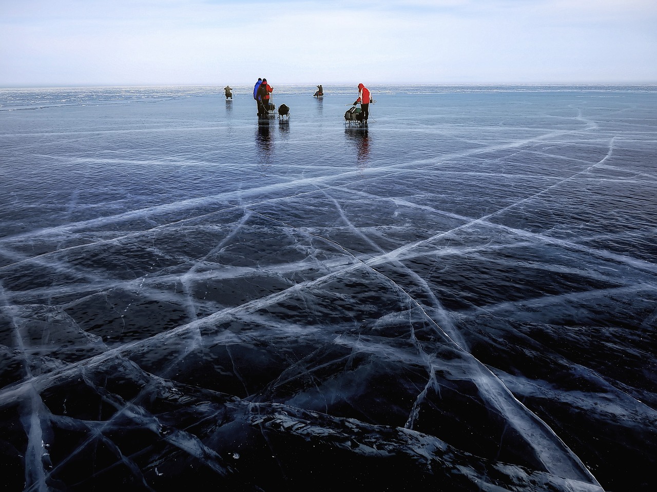 icy ice rink lake free photo